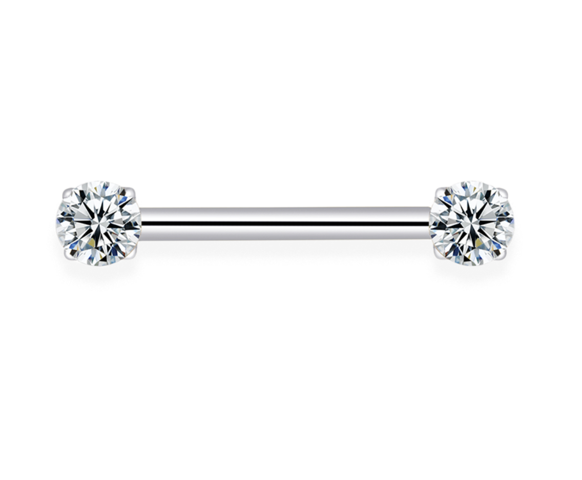 Piercing tétons strass griffés