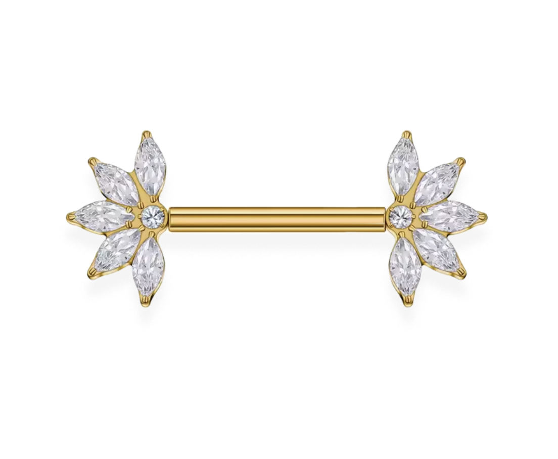 Piercing téton style marquise