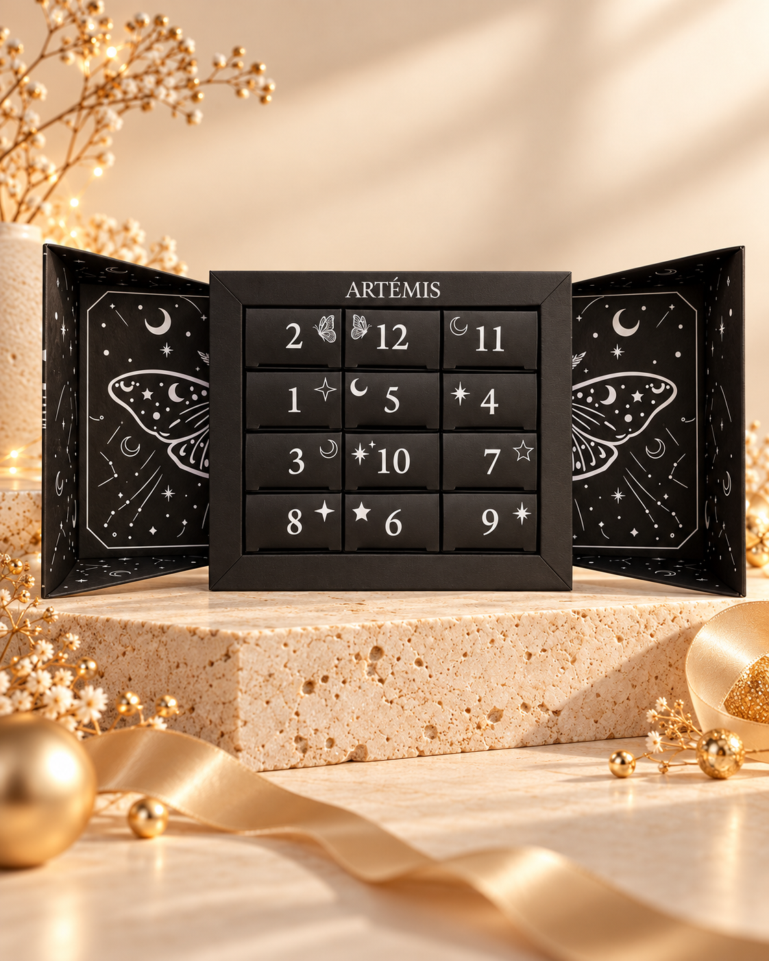 Calendrier de l'avent piercing ARTEMIS - 12 cases