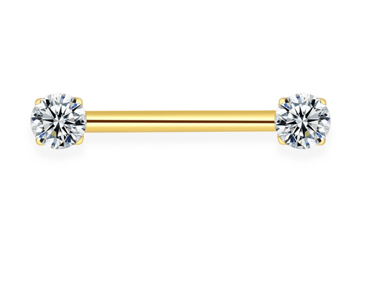 Piercing tétons strass griffés