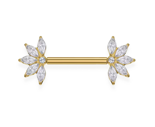 Piercing téton style marquise
