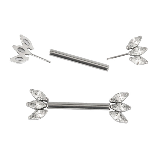 Piercing téton style marquise